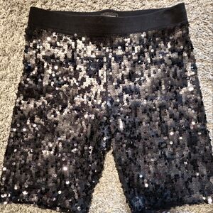 Express Sequin Legging Shorts